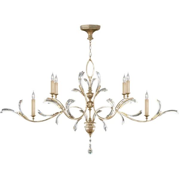 Alice Candle Oblong Chandelier 74" - product detail 11