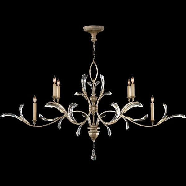 Alice Candle Oblong Chandelier 74" - product detail 12