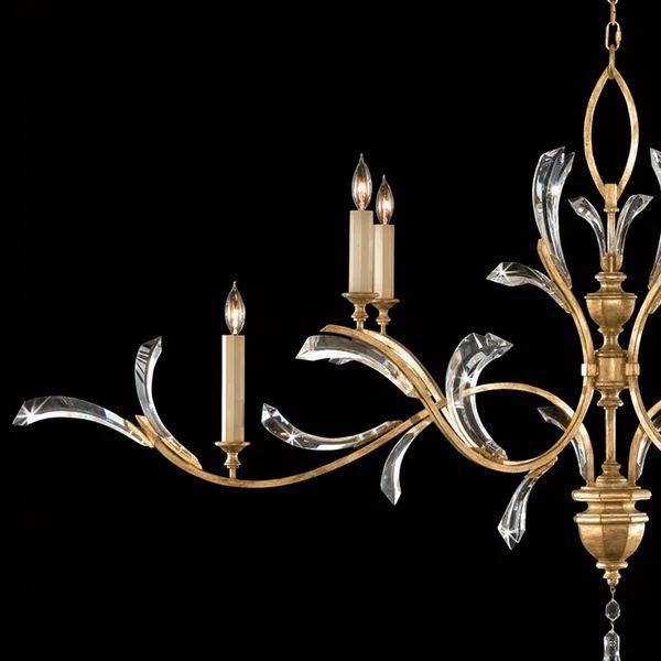 Alice Candle Oblong Chandelier 74" - product detail 5