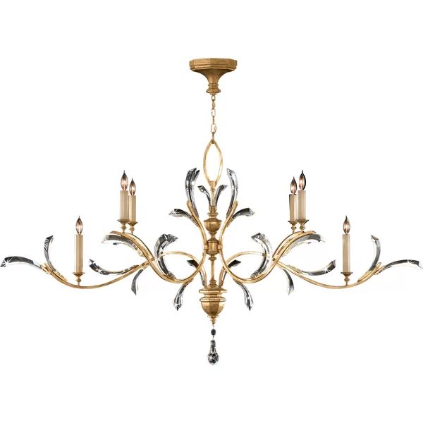Alice Candle Oblong Chandelier 74" - product detail 4