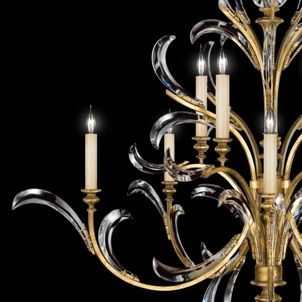 Alice Candle Round 2-Tier Chandelier 56" - product detail 6