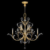 Alice Candle Round 2-Tier Chandelier 56"