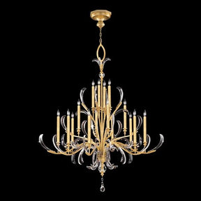 Alice Candle Round 3-Tier Chandelier 58"