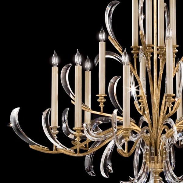 Alice Candle Round 3-Tier Chandelier 58" - product detail 3
