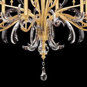 Alice Candle Round 3-Tier Chandelier 58"