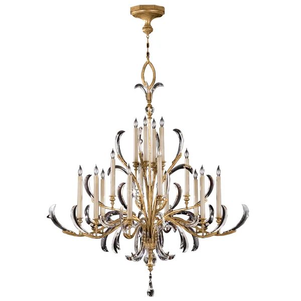 Alice Candle Round 3-Tier Chandelier 58"