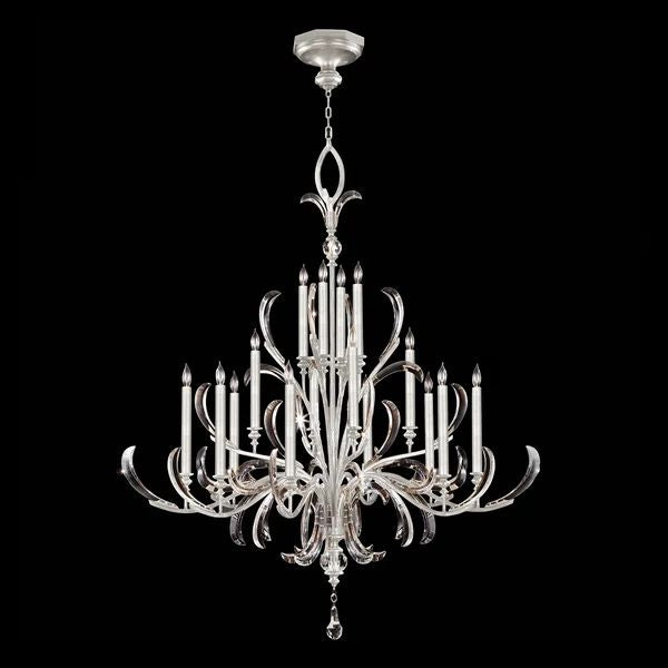 Alice Candle  Arcs  2-Tier Chandelier 57"