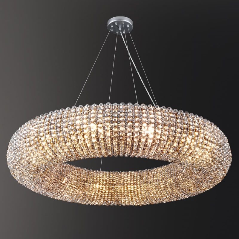 Alison Series Crystal Round LED Chandelier - product detail 4