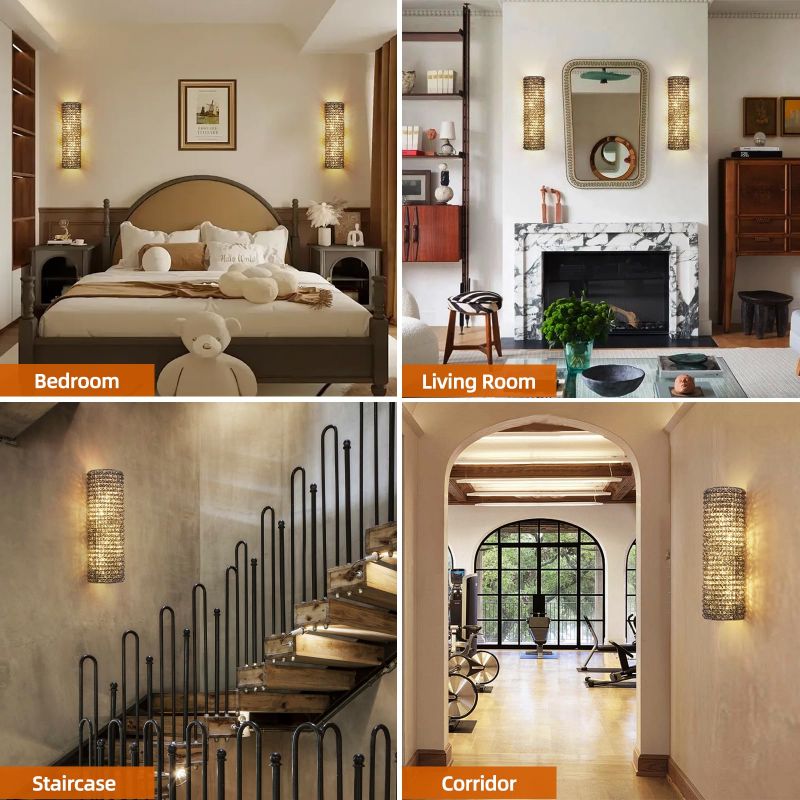 Alison Series Crystal Wall Sconce - product detail 9
