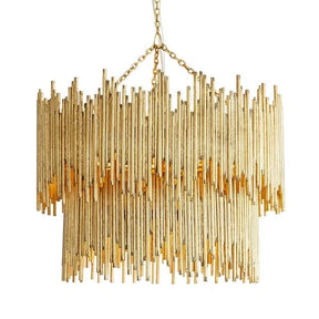 Althely  2-Tier Crystal Chandelier For Dining Room