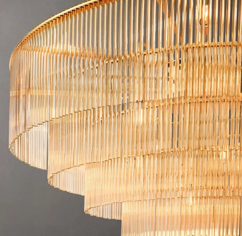 Amadeo Round Glass Chandelier 50"