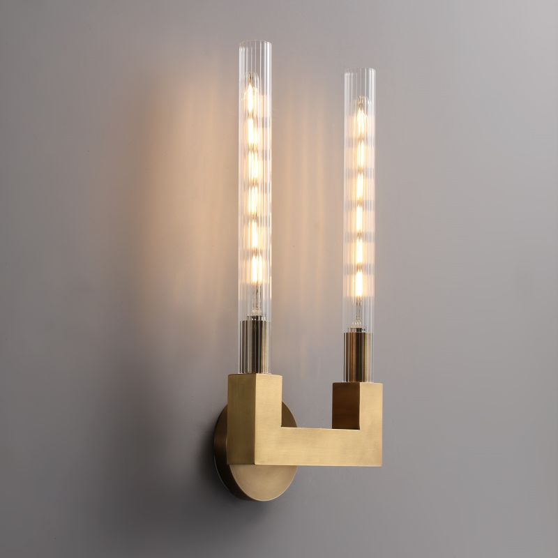 Amorra Candlestick Glass Wall Sconce - product detail 19
