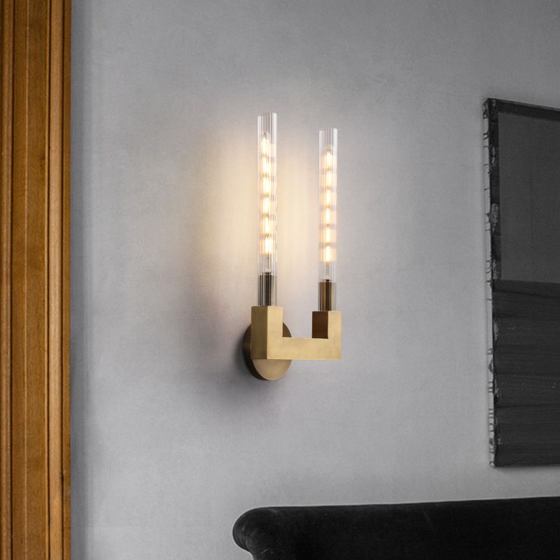 Amorra Candlestick Glass Wall Sconce - product detail 2