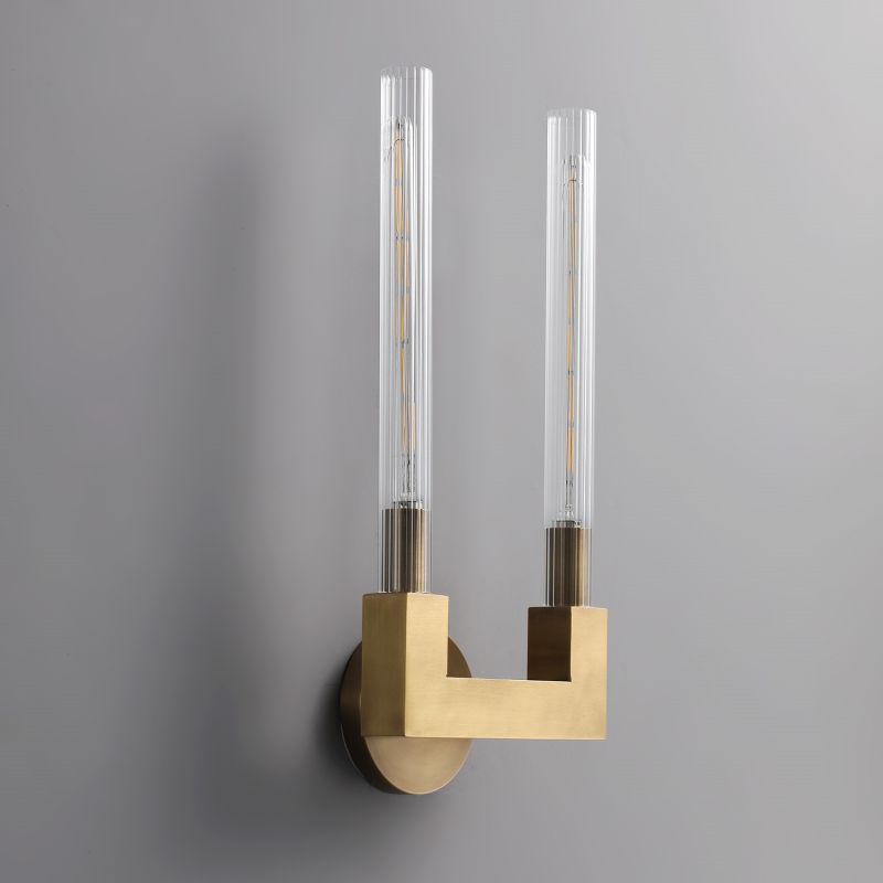 Amorra Candlestick Glass Wall Sconce - product detail 22