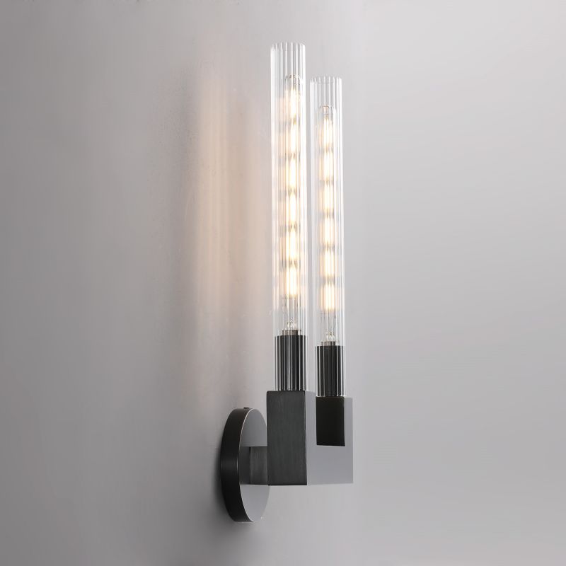Amorra Candlestick Glass Wall Sconce - product detail 25