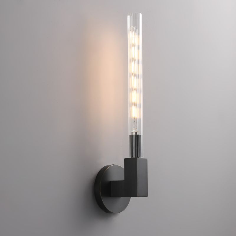 Amorra Candlestick Glass Wall Sconce - product detail 31