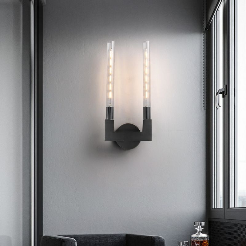 Amorra Candlestick Glass Wall Sconce - product detail 4