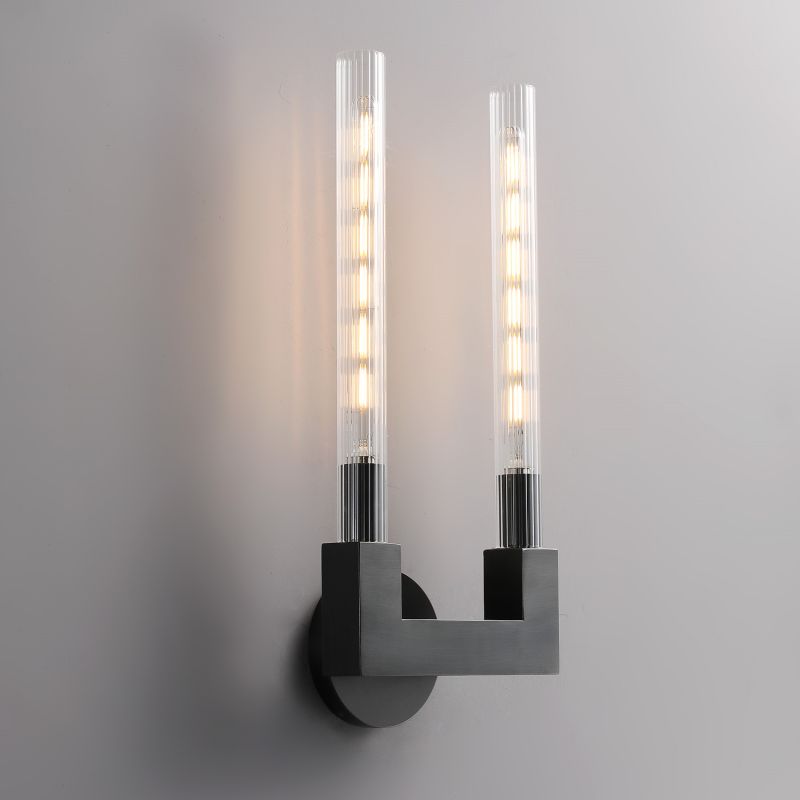 Amorra Candlestick Glass Wall Sconce - product detail 14