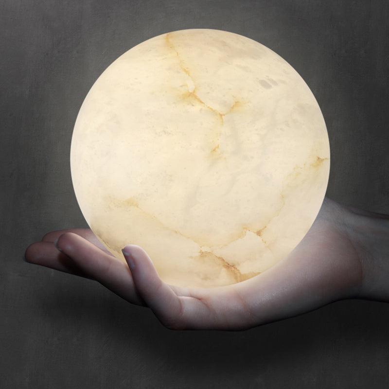 Alabaster Round Art Pendant Light - product detail 13