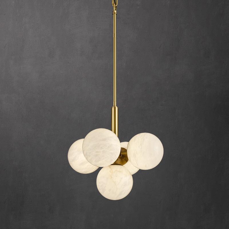 Alabaster Round Art Pendant Light - product detail 19