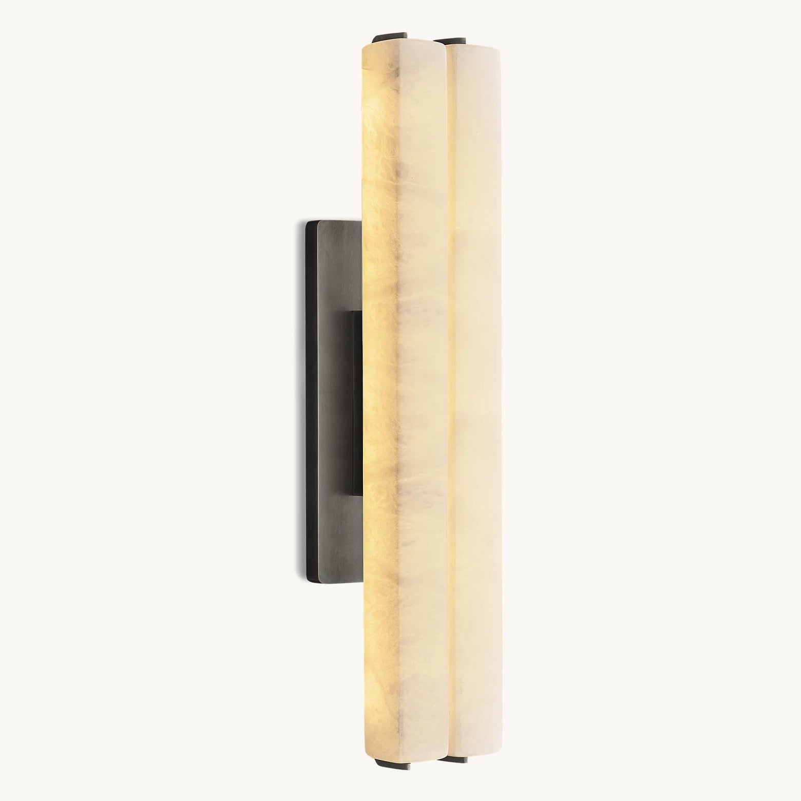 Audubom Alabaster Double Sconce