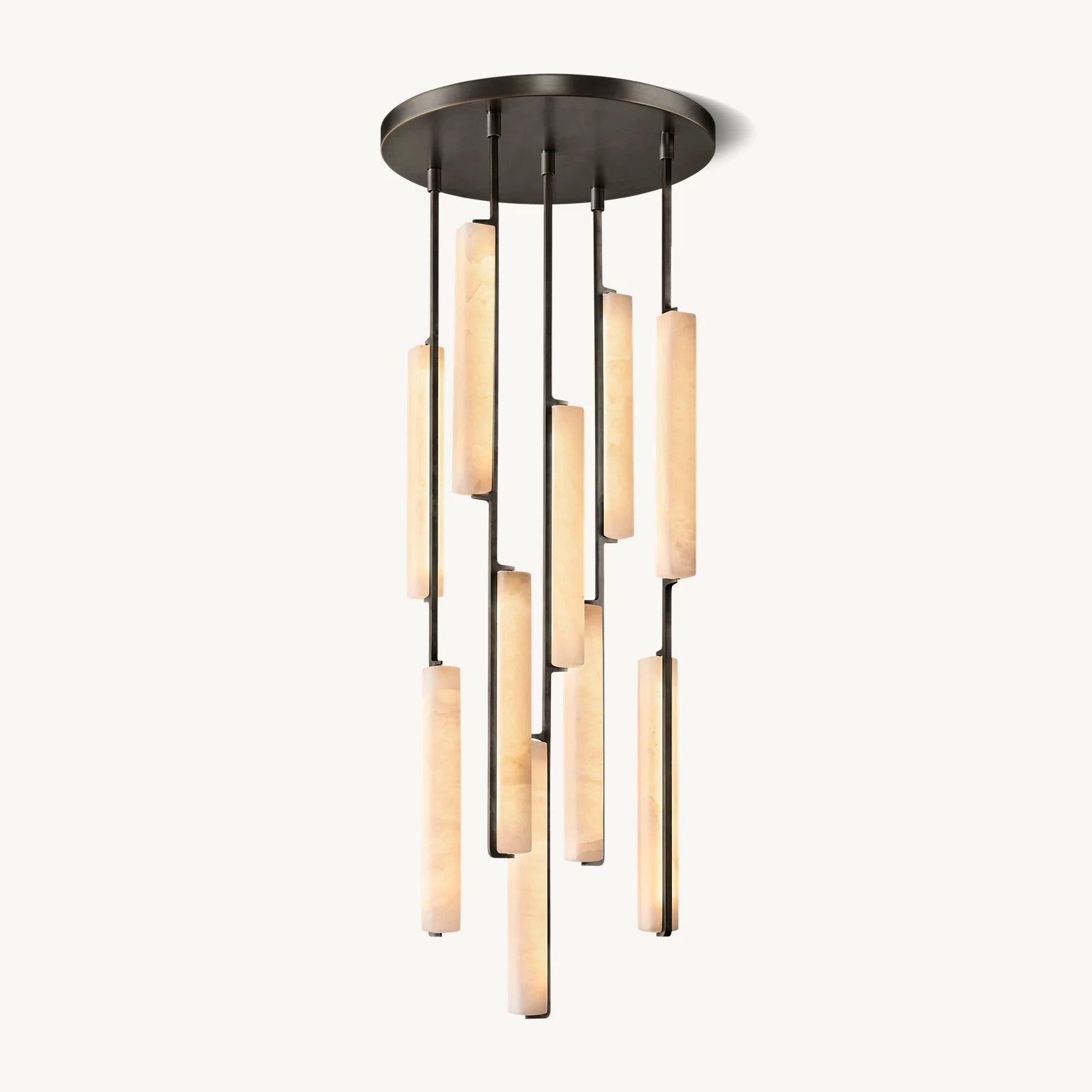 Audubom Alabaster Round Chandelier 24"