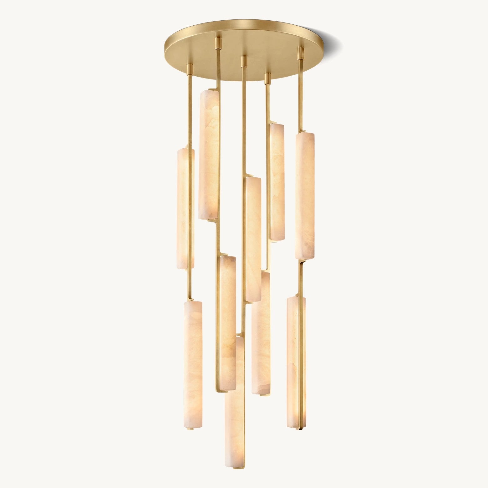 Audubom Alabaster Round Chandelier 24"