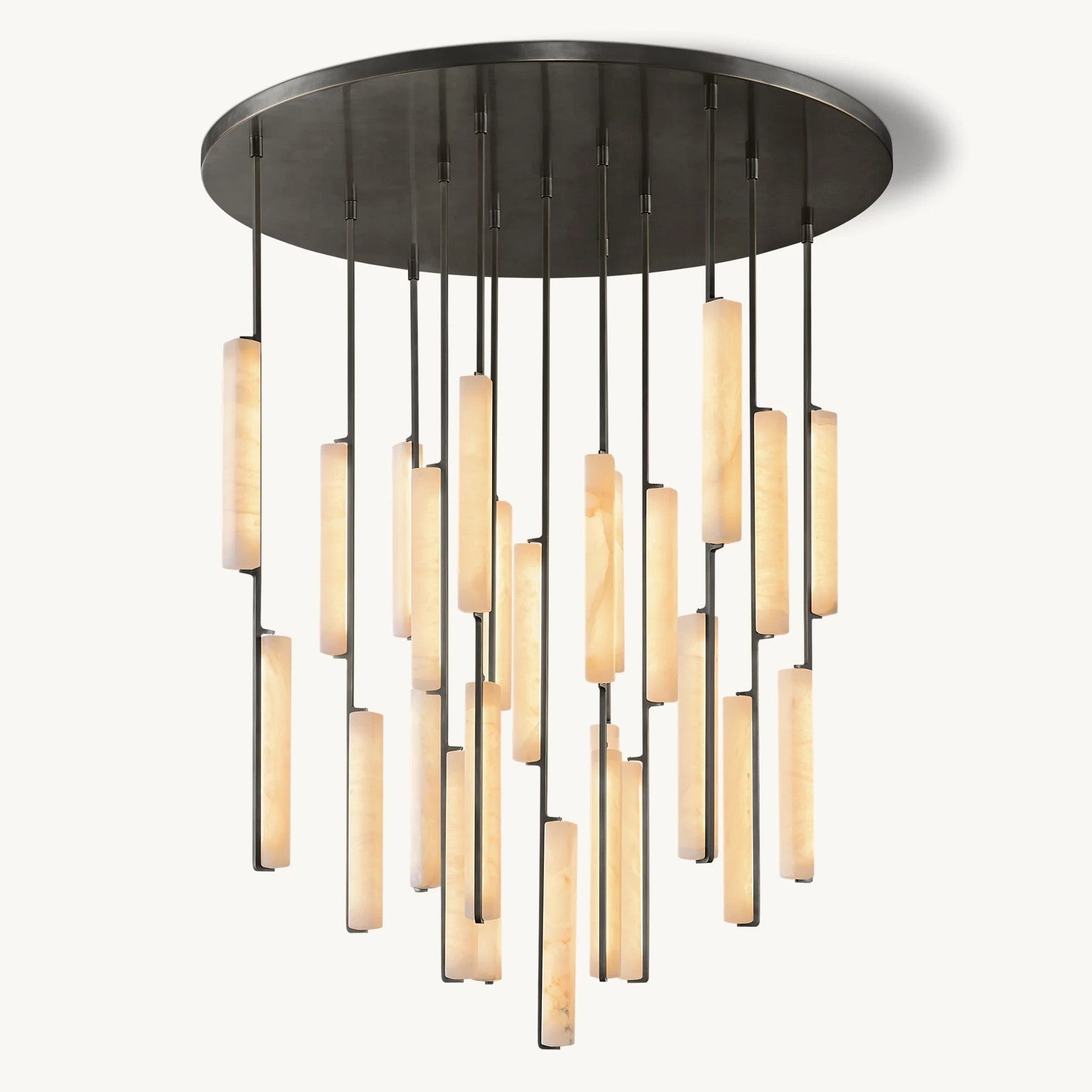 Audubom Alabaster Round Chandelier 56"