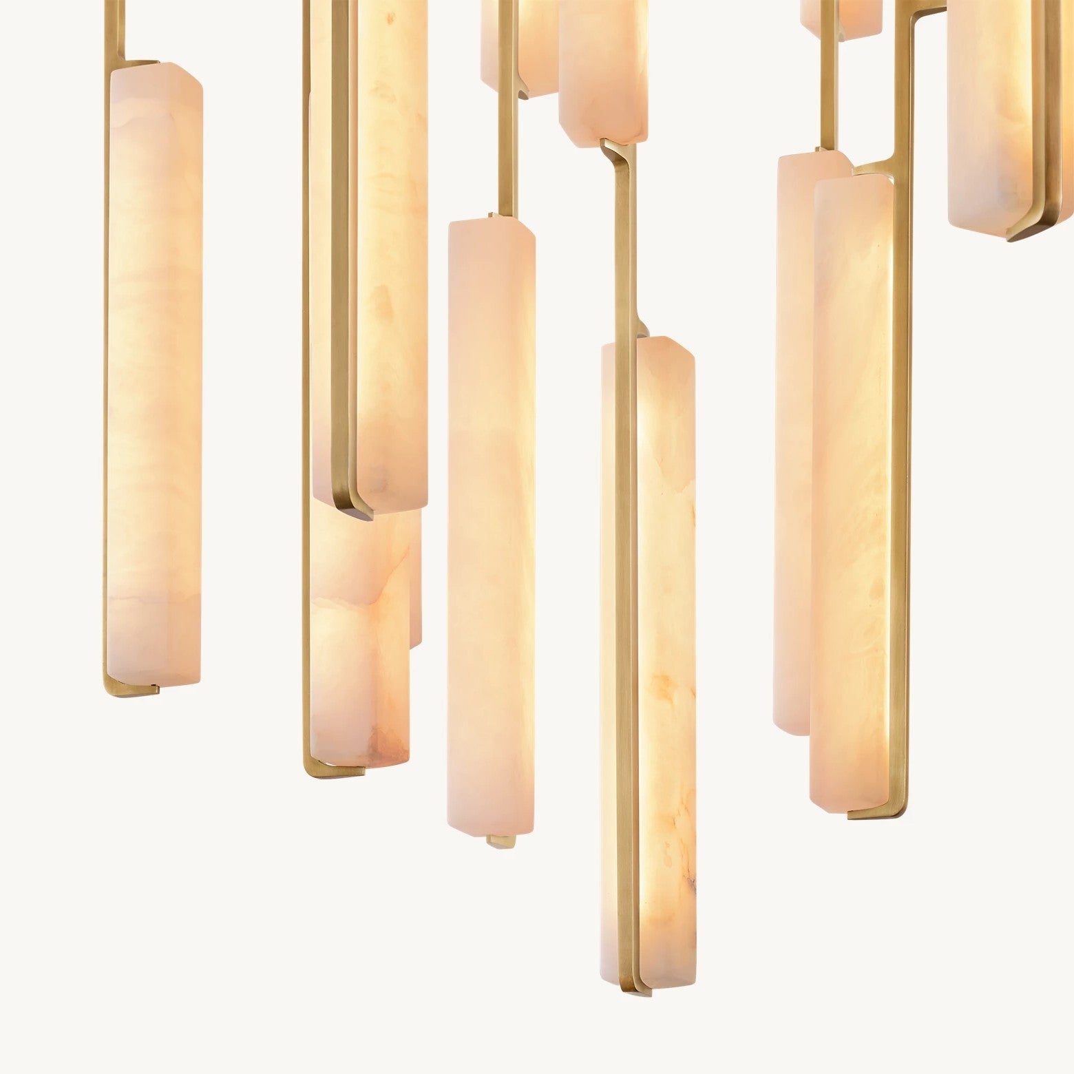 Audubom Alabaster Round Chandelier 56"