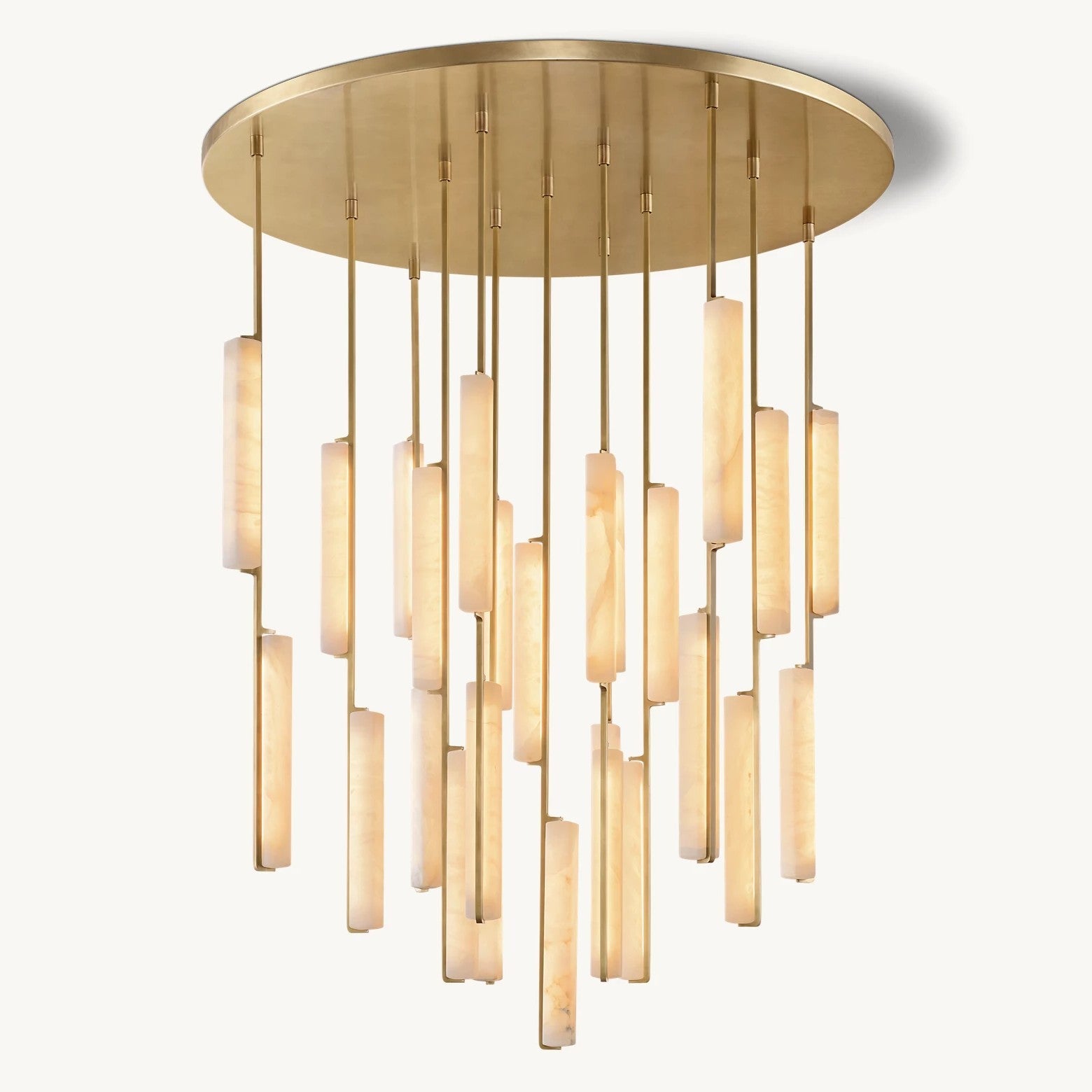 Audubom Alabaster Round Chandelier 56"