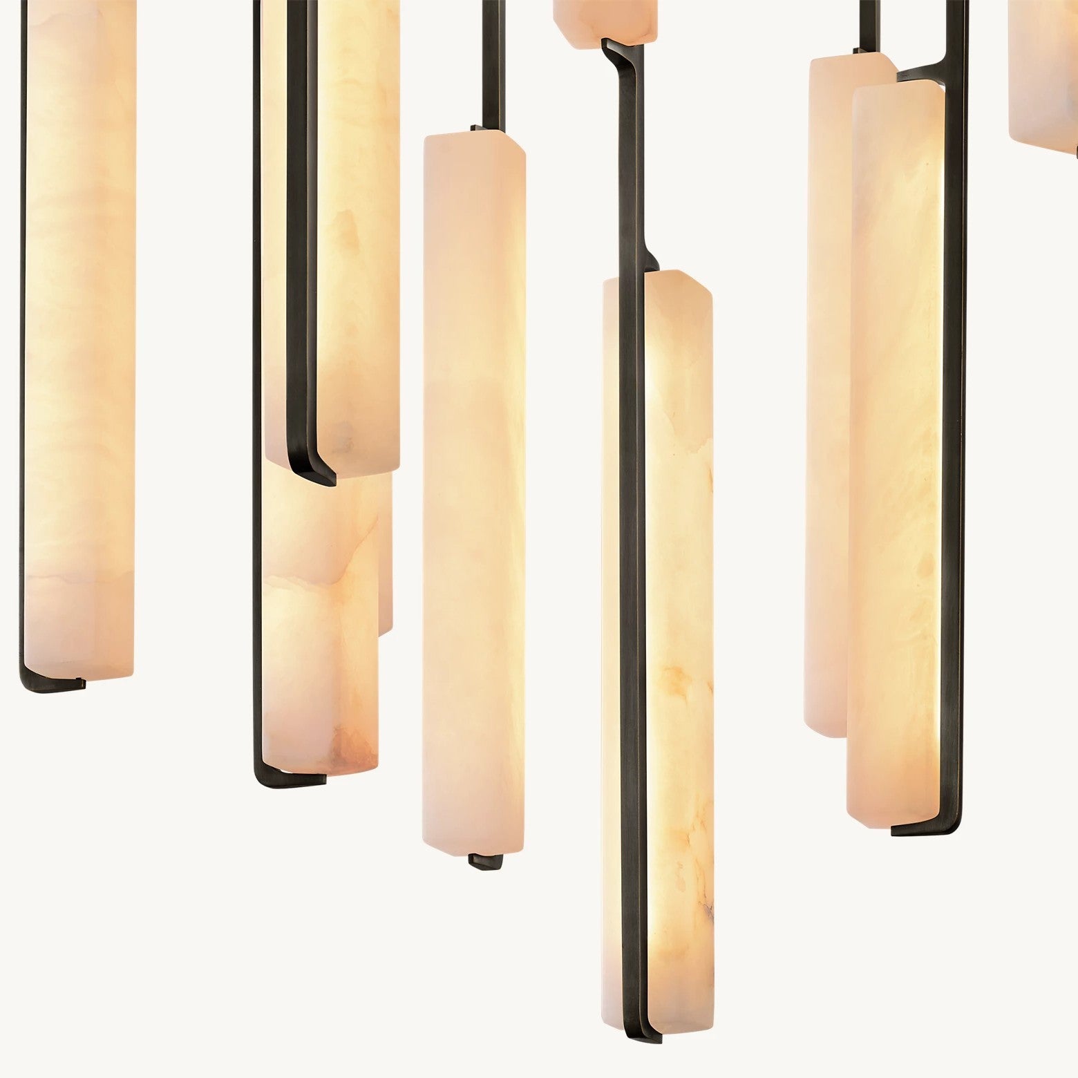 Audubom Alabaster Round Chandelier 56"