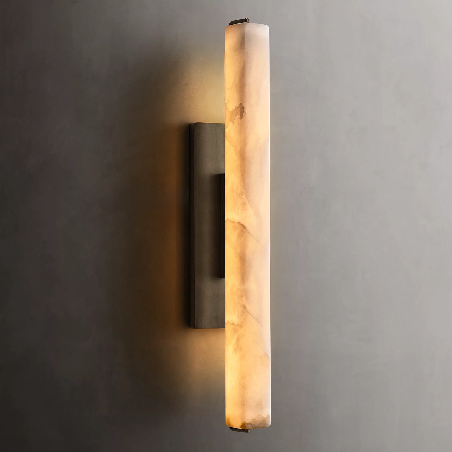 Audubom Alabaster Single Sconce
