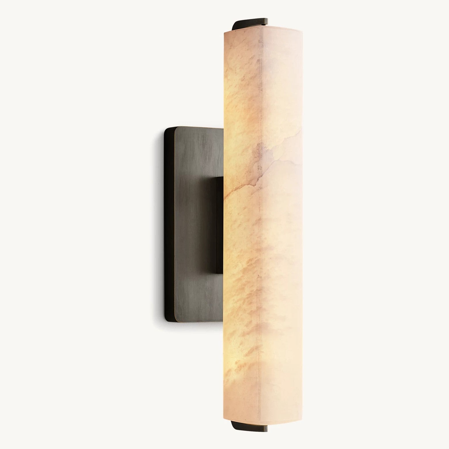 Audubom Alabaster Single Sconce