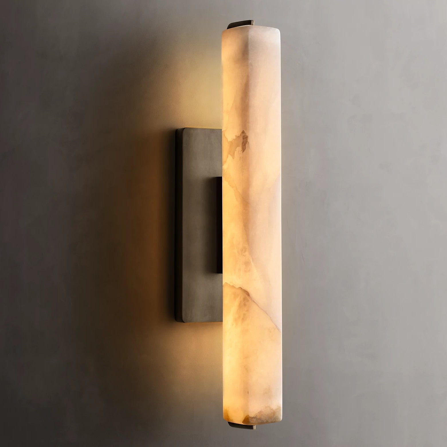 Audubom Alabaster Single Sconce