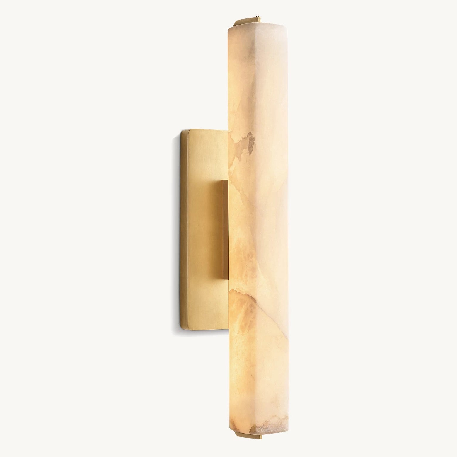 Audubom Alabaster Single Sconce