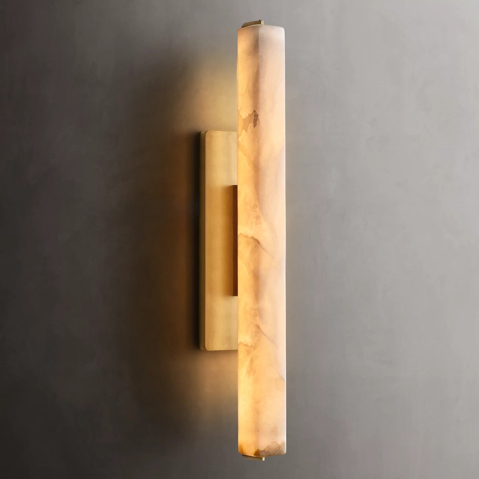 Audubom Alabaster Single Sconce