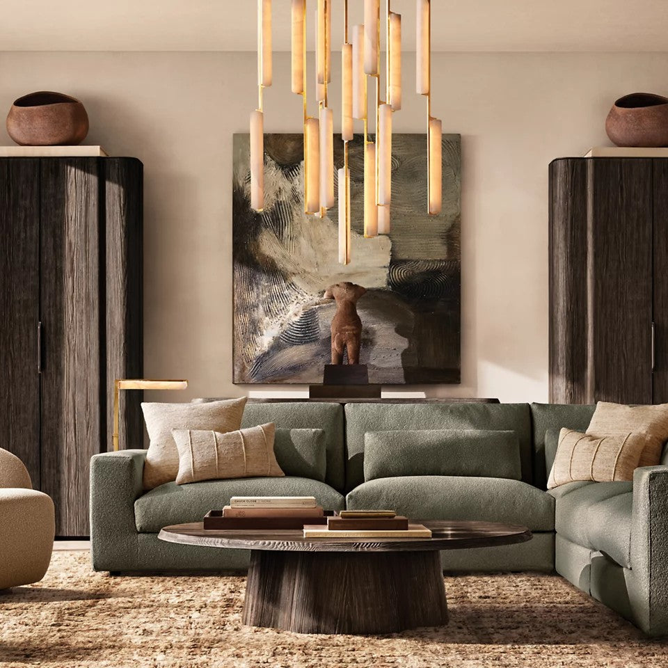 Audubom Alabaster Task Floor Lamp