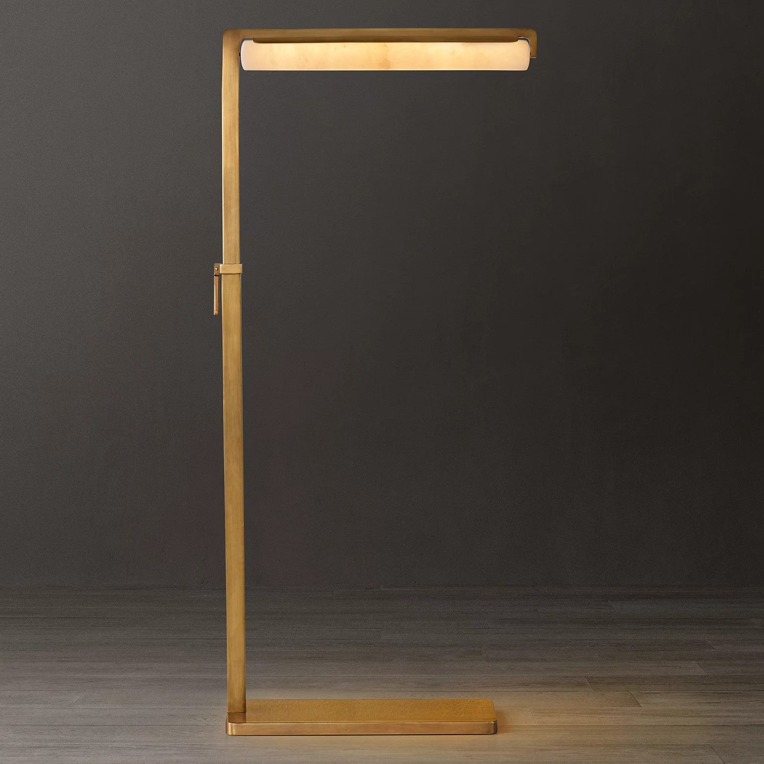 Audubom Alabaster Task Floor Lamp