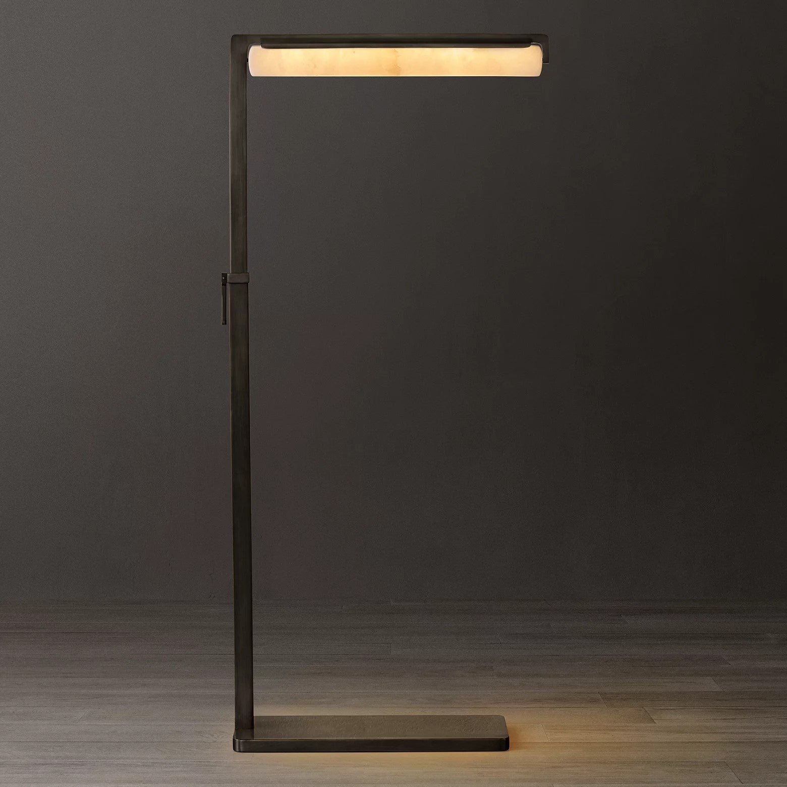 Audubom Alabaster Task Floor Lamp