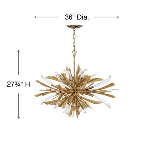 Bergamots 13 Lights Crystal Chandelier