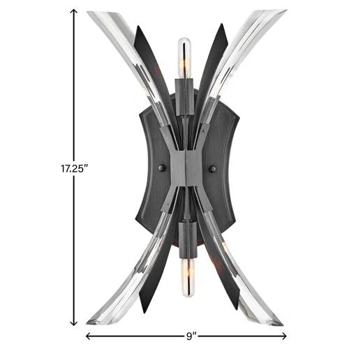 Bergamots 2 Lights Wall Sconce for Bedroom - product detail 2
