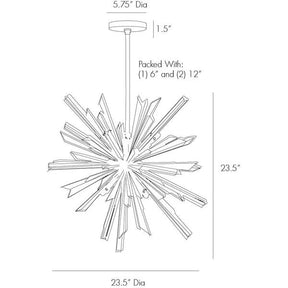 Bergamots 8 Lights Crystal Chandelier