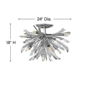 Bergamots 9 Lights Crystal Chandelier