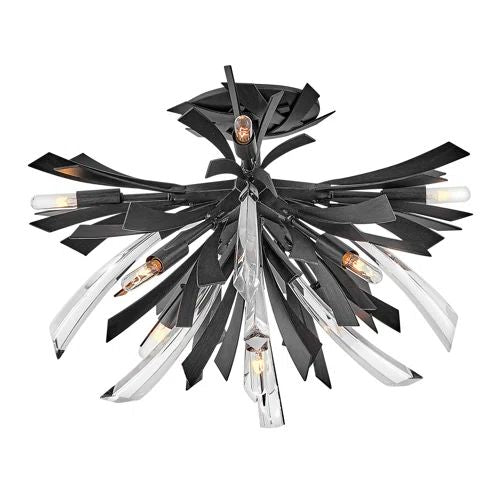 Bergamots 9 Lights Crystal Chandelier