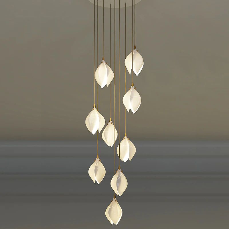 Bloom Ceramic Chandelier Light for Living Room - product detail 4