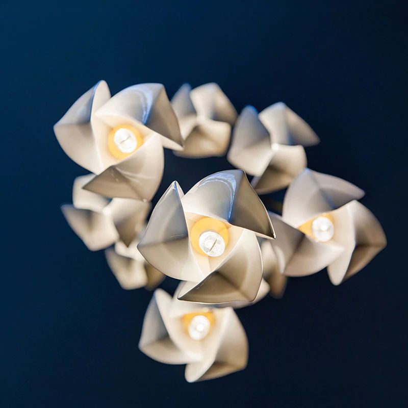 Bloom Ceramic Chandelier Light for Living Room - product detail 8