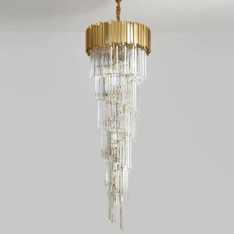 Bourbons Multi Layer Crystal Round Chandelier - product detail 3