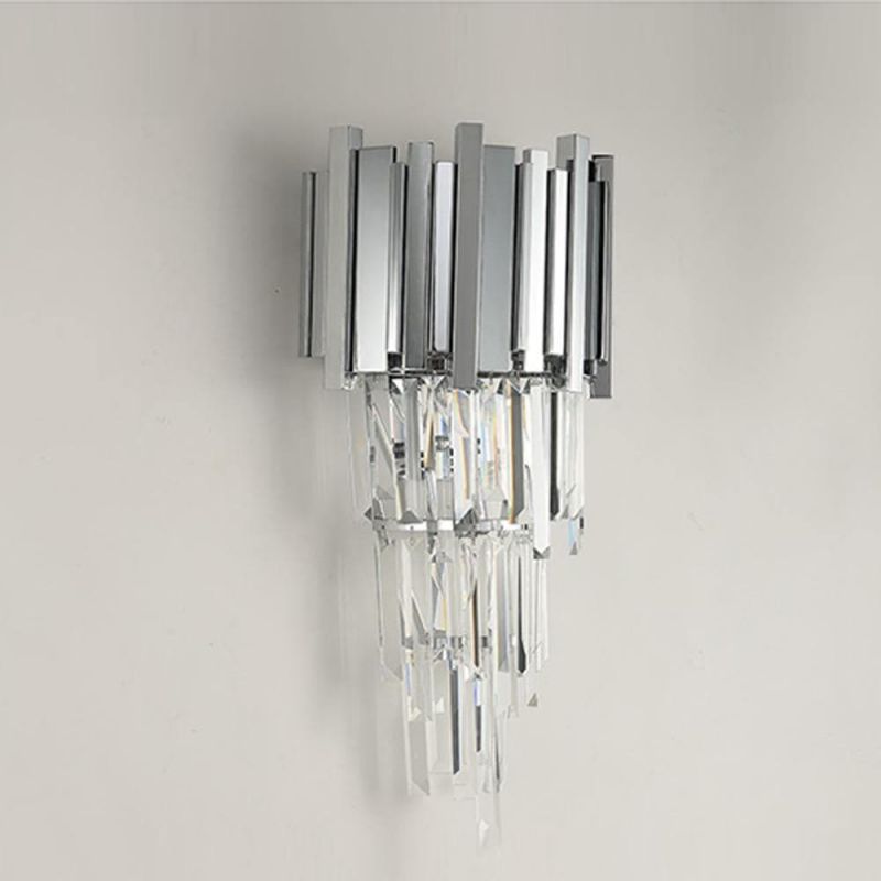 Bourbons Chrome Crystal Wall Sconce 19"H - product detail 3
