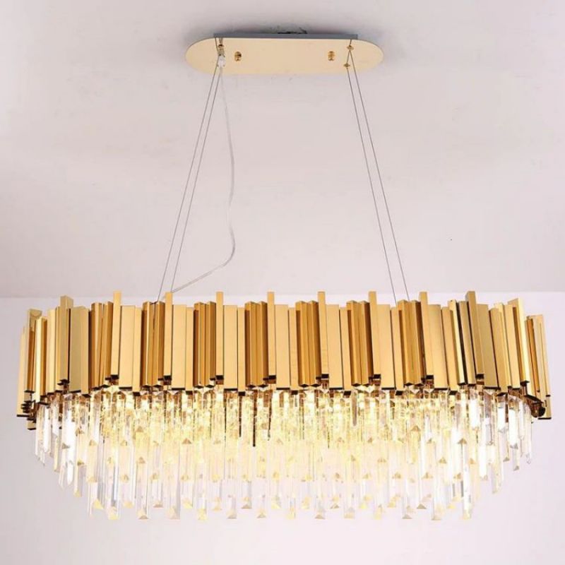 Bourbons Moore Crystal Oval Chandelier - product detail 3