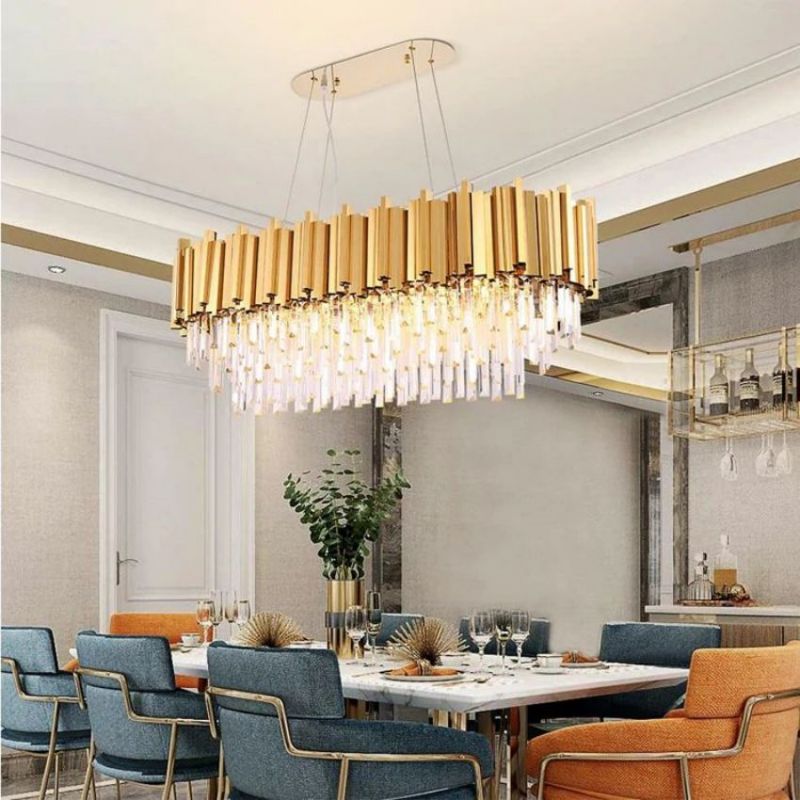 Bourbons Moore Crystal Oval Chandelier - product detail 9